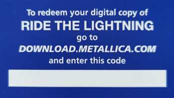 4LP/6CD/DVD/Dobozkészlet Metallica: Ride The Lightning DLX | LTD | NUM | PIC