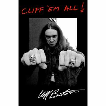 Merch Metallica: Textil poszter Cliff 'em All