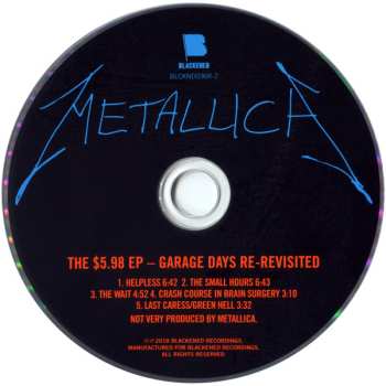 CD Metallica: The $5.98 E.P. - Garage Days Re-Revisited DIGI