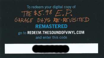 LP Metallica: The $5.98 E.P. - Garage Days Re-Revisited