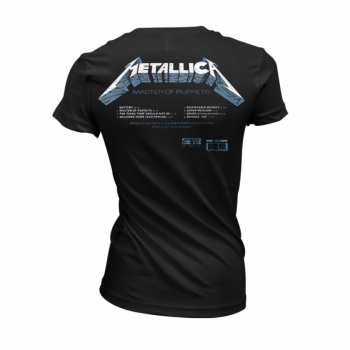 Merch Metallica: Tričko Dámské Master Of Puppets Tracks (black) S