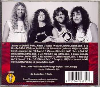 CD Metallica: Winnipeg 1986