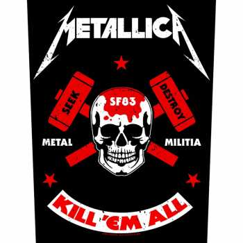 Merch Metallica: Hátfelvarró Metal Militia
