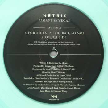 2LP Metric: Pagans In Vegas LTD | CLR