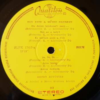 LP Metro: Egy Este A Metro Klubban