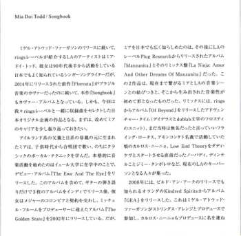 CD Mia Doi Todd: Songbook