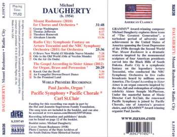 CD Michael Daugherty: Mount Rushmore: Radio City - The Gospel According To Sister Aimee