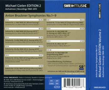 10CD/Dobozkészlet Anton Bruckner: Symphonies No.1-9, Michael Gielen Edition Vol. 2 1968-2013