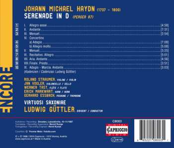 CD Michael Haydn: Serenade In D