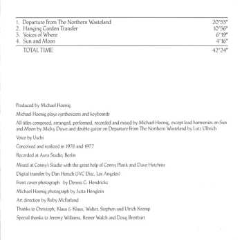 CD Michael Hoenig: Departure From The Northern Wasteland