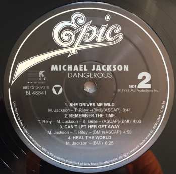 2LP Michael Jackson: Dangerous