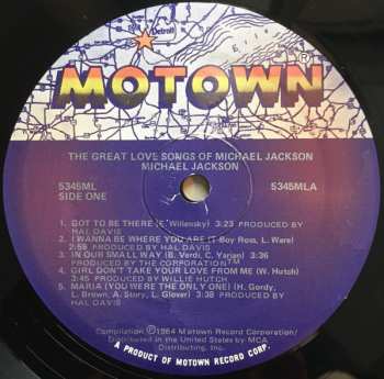 LP Michael Jackson: The Great Love Songs Of Michael Jackson