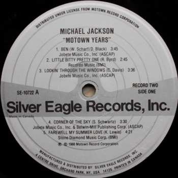 3LP Michael Jackson: The Motown Years ...His Greatest Hits