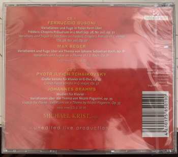 CD Michael Krist: Busoni | Reger | Tchaikovsky | Brahms