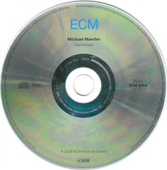 CD Michael Mantler: Concertos