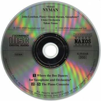 CD Michael Nyman: The Piano Concerto - Where The Bee Dances (For Saxophone And Orchestra)
