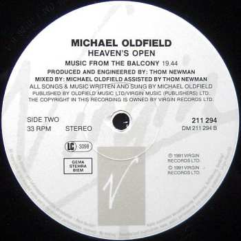 LP Mike Oldfield: Heaven's Open
