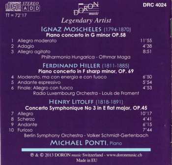 CD Michael Ponti: Ignaz Moscheles - Ferdinand Hiller - Henry Litolff