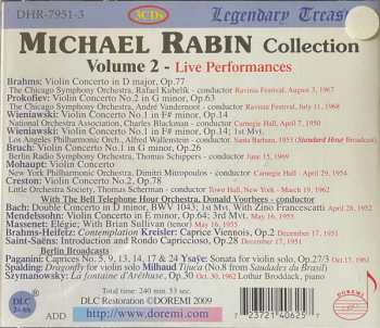 3CD/Dobozkészlet Michael Rabin: Collection Vol.2 . Violin Concertos (Live Performances)