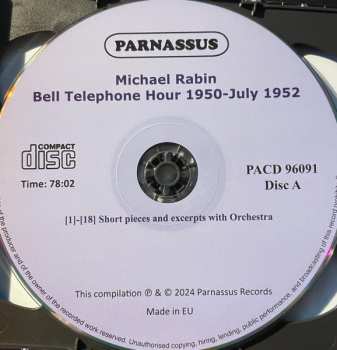 2CD Michael Rabin: On The Bell Telephone Hour (Years 1950-54)