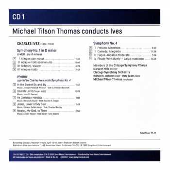 4CD/Dobozkészlet The Chicago Symphony Orchestra: Michael Tilson Thomas Conducts Ives
