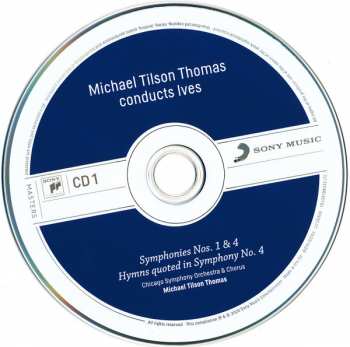 4CD/Dobozkészlet The Chicago Symphony Orchestra: Michael Tilson Thomas Conducts Ives