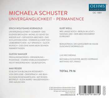 CD Michaela Schuster: Unvergänglichkeit