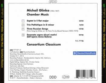 CD Consortium Classicum: Septet ∙ Trio Pathétique ∙ Serenade ∙ Three Russian Songs
