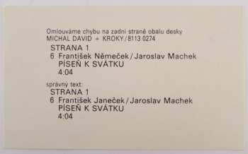 LP Michal David: Michal David, Kroky Františka Janečka