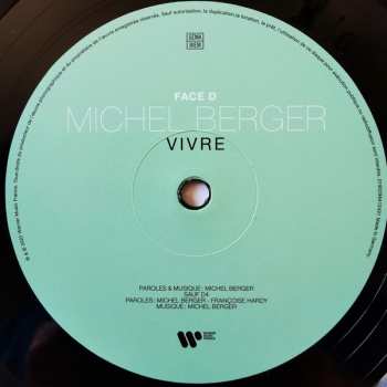 2LP Michel Berger: Vivre LTD