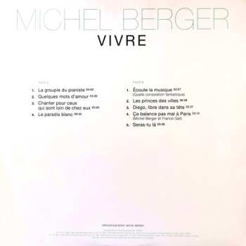 2LP Michel Berger: Vivre LTD