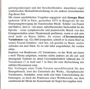 CD Georges Bizet: Musique Romantique Française Pour Piano