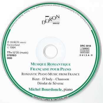 CD Georges Bizet: Musique Romantique Française Pour Piano