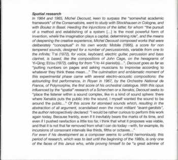 CD Michel Decoust: Concerto Pour Violon Et Orchestre / L'application Des Lectrices Aux Champs / De La Gravitation Suspendue Des Mémoires