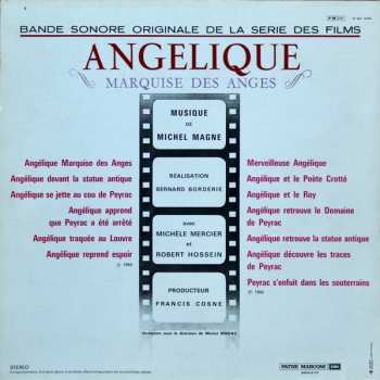 LP Michel Magne: Bande Sonore Originale De La Série Des Films Angélique Marquise Des Anges