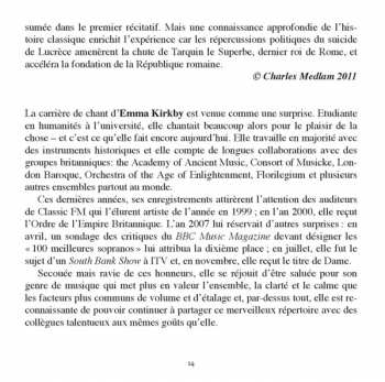 CD Emma Kirkby: Cantates À Voix Seule