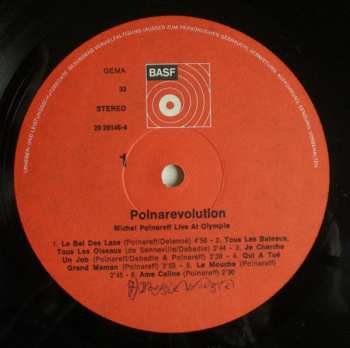 LP Michel Polnareff: Polnarevolution - Live At "Olympia"