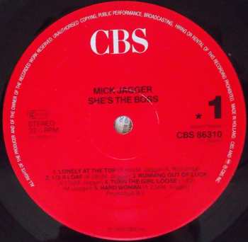 LP Mick Jagger: She's The Boss