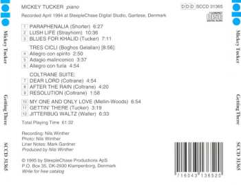 CD Mickey Tucker: Gettin' There - Solo Piano