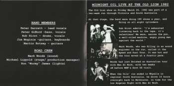 CD Midnight Oil: Live At The Old Lion, Adelaide 1982