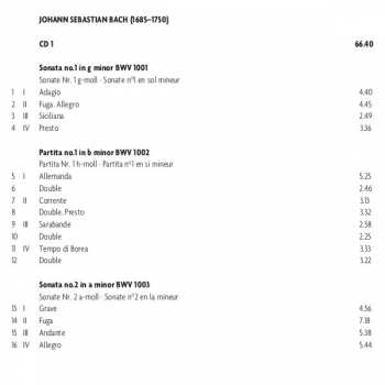 2CD Johann Sebastian Bach: Sonatas & Partitas For Solo Violin