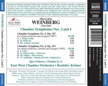 CD Mieczysław Weinberg: Chamber Symphonies Nos. 2 And 4