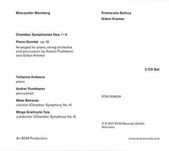 2CD Mieczysław Weinberg: Chamber Symphonies / Piano Quintet