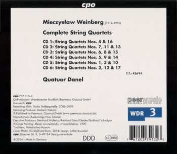 6CD/Dobozkészlet Mieczysław Weinberg: Complete String Quartets
