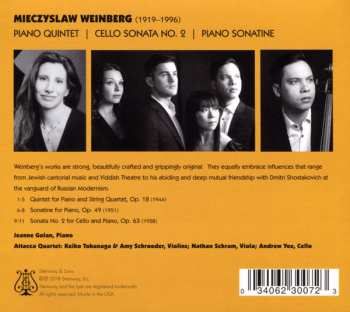 CD Mieczysław Weinberg: Piano Quintet; Cello Sonata No. 2; Piano Sonatine