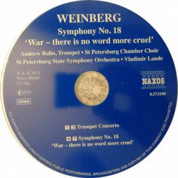 CD نيسم جلال: Symphony No. 18 'War - There Is No Word More Cruel' / Trumpet Concerto