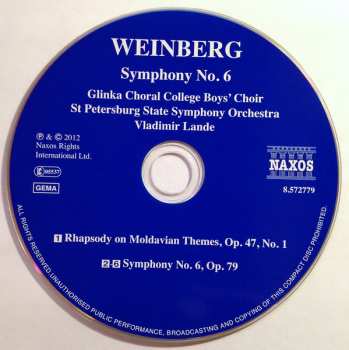 CD نيسم جلال: Symphony No. 6 / Rhapsody On Moldavian Themes