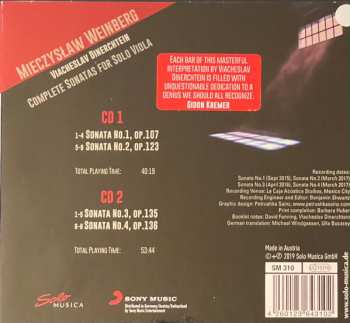 2CD Mieczysław Weinberg: Complete Sonatas For Solo Viola 