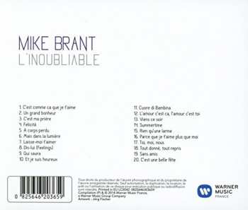 CD Mike Brant: L'Inoubliable