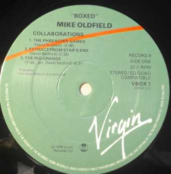 4LP/Dobozkészlet Mike Oldfield: Boxed